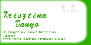 krisztina danyo business card
